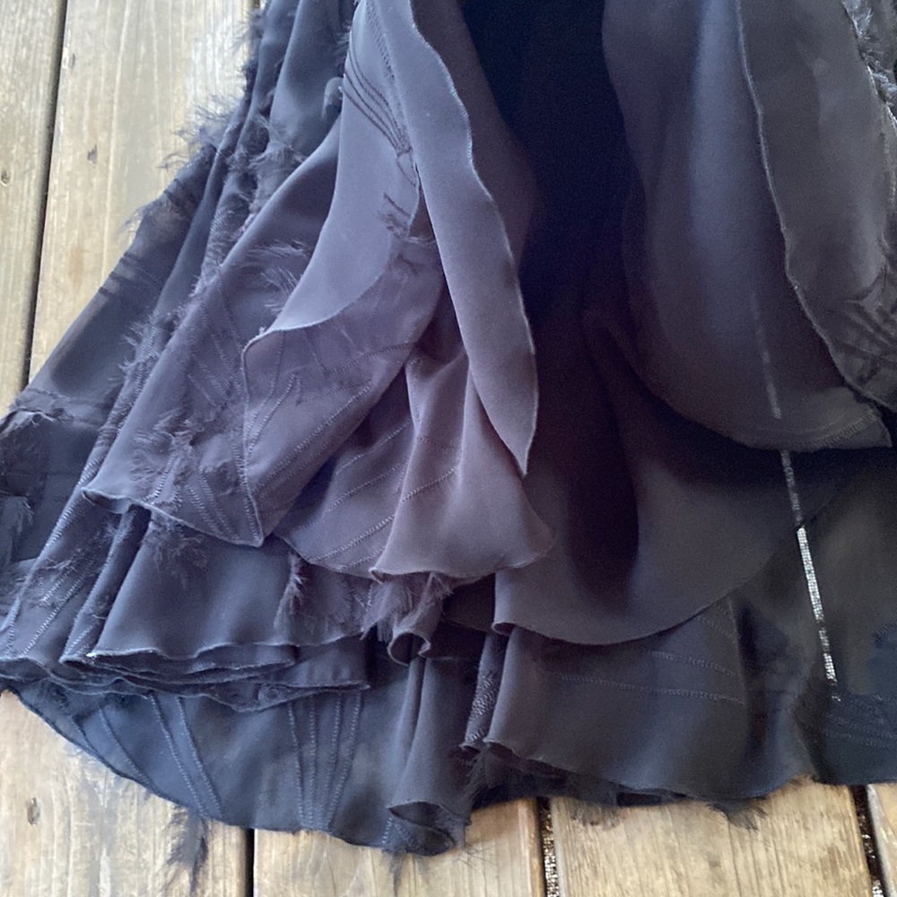 Dina Bar-el Black Cocktail Dress 100% Silk - Picture 7 of 12
